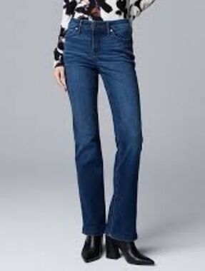 Simply Vera Vera Wang Stretch Bootcut Jeans in Camila Dark Wash Women’s 12R